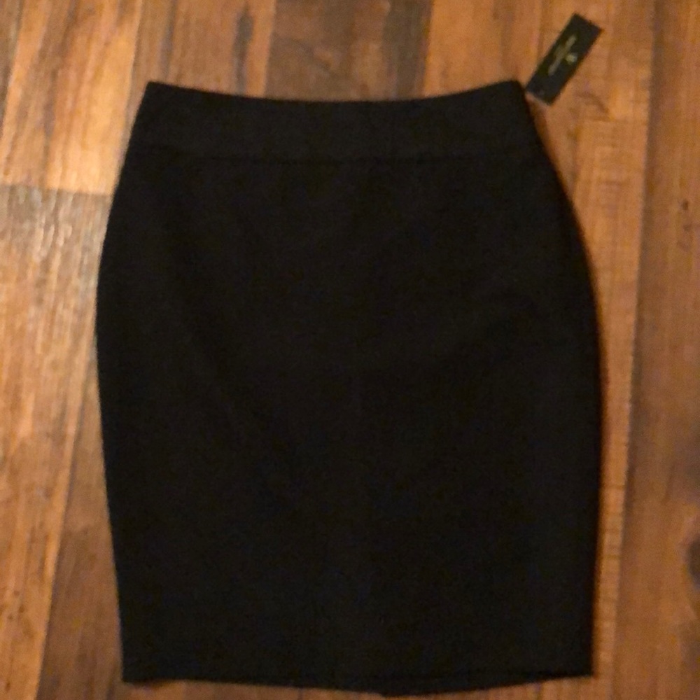 Women petite black pencil skirt size 4p